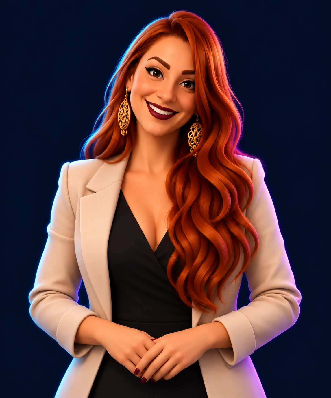 Avatar de Adriana Raguza Castilho, baseado na referência real fornecida.